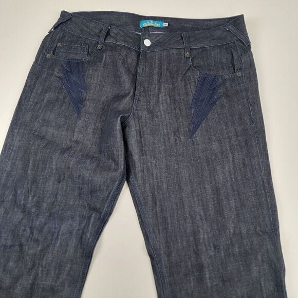 Vintage Y2K Shmack Baggy Wide Leg Jeans Mens 38x33 JNCO Southpole Skater Grunge - Picture 2 of 12